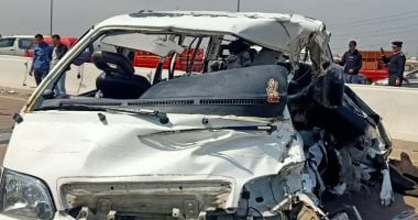 حادث انقلاب ميكروباص- أرشيفية