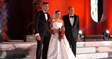 أحمد سليمان عضو مجلس إدارة الزمالك يحتفل بزفاف ابنته وسط حضور نجوم الكرة.. صور