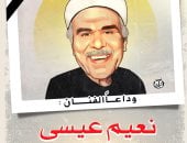 وداعا الفنان نعيم عيسى في كاريكاتير اليوم السابع