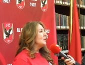مستنين الشياطين الحمر.. سفيرة أمريكا تزور الأهلى وتعلق على مباراة إنتر ميامى
