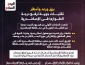 برق ورعد وأمطار.. تقلبات جوية ترفع درجة الطوارئ فى الإسكندرية (إنفوجراف)